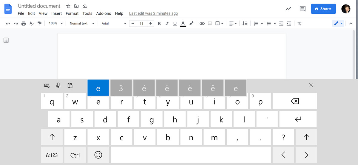Select the special character you want, and it will appear on your document.