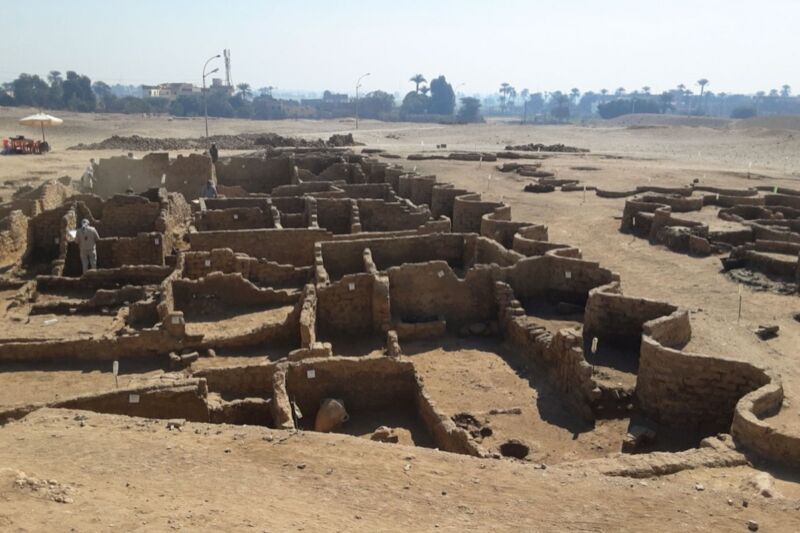 Egyptian archaeologists have discovered a 3400-year-old city just outside Luxor, dating back to the reign of Amenhotop III, grandfather to King Tut.