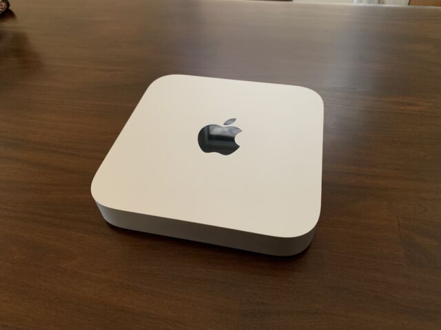 The 2020 M1-equipped Apple Mac mini.