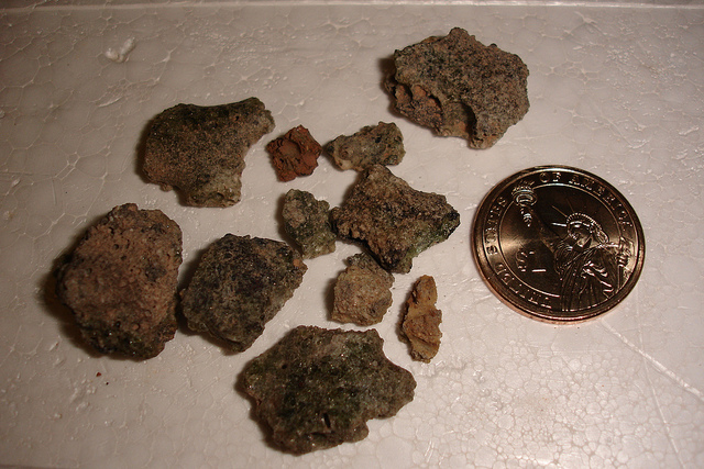 More Trinitite samples.