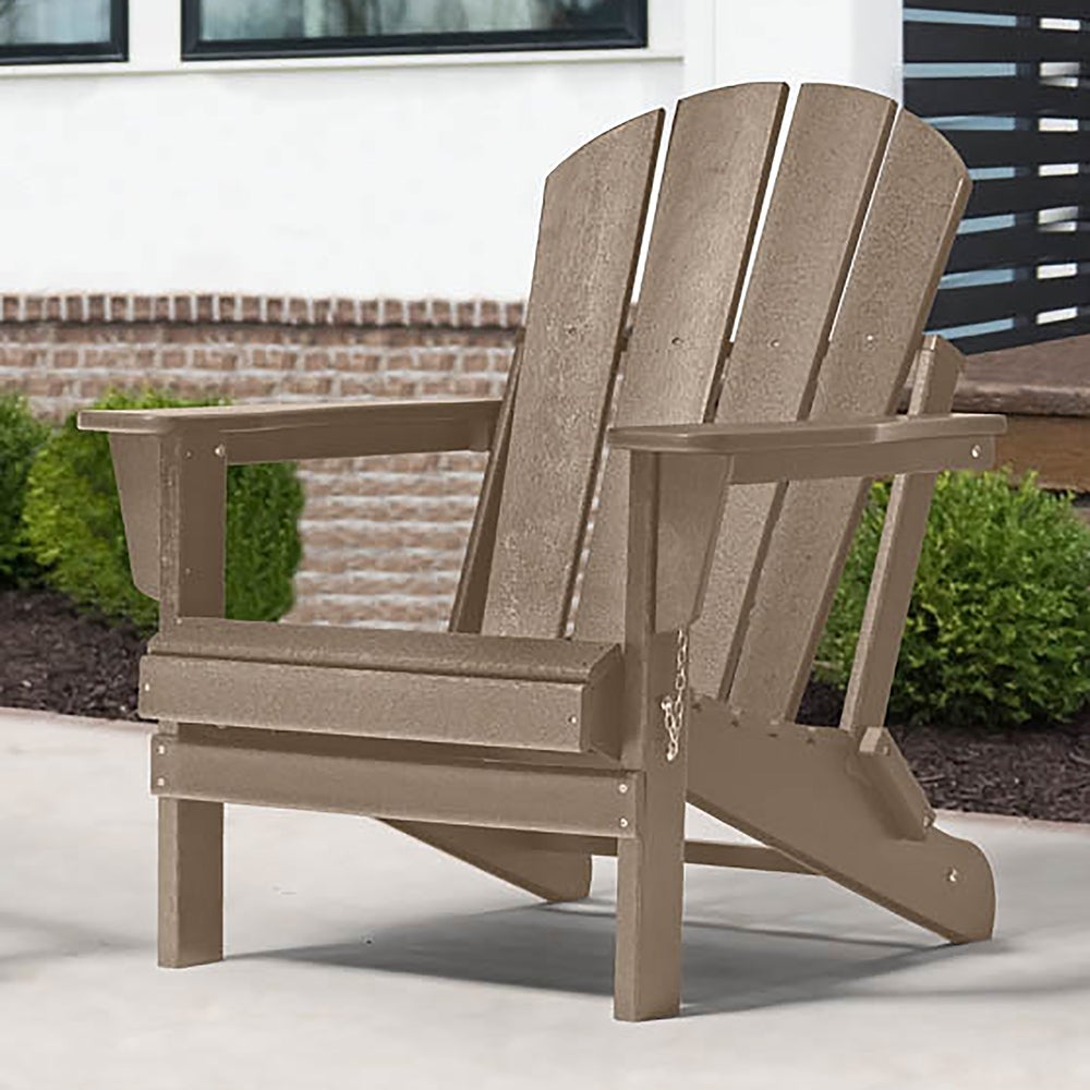 Best Adirondack Chair for Fire Pits: Braxton Folding Plastic Adirondack Chair ($187)