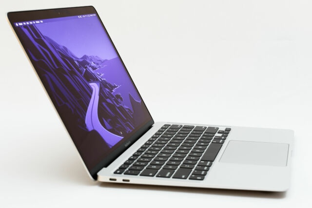 The MacBook Air with Apple's speedy M1 chip.