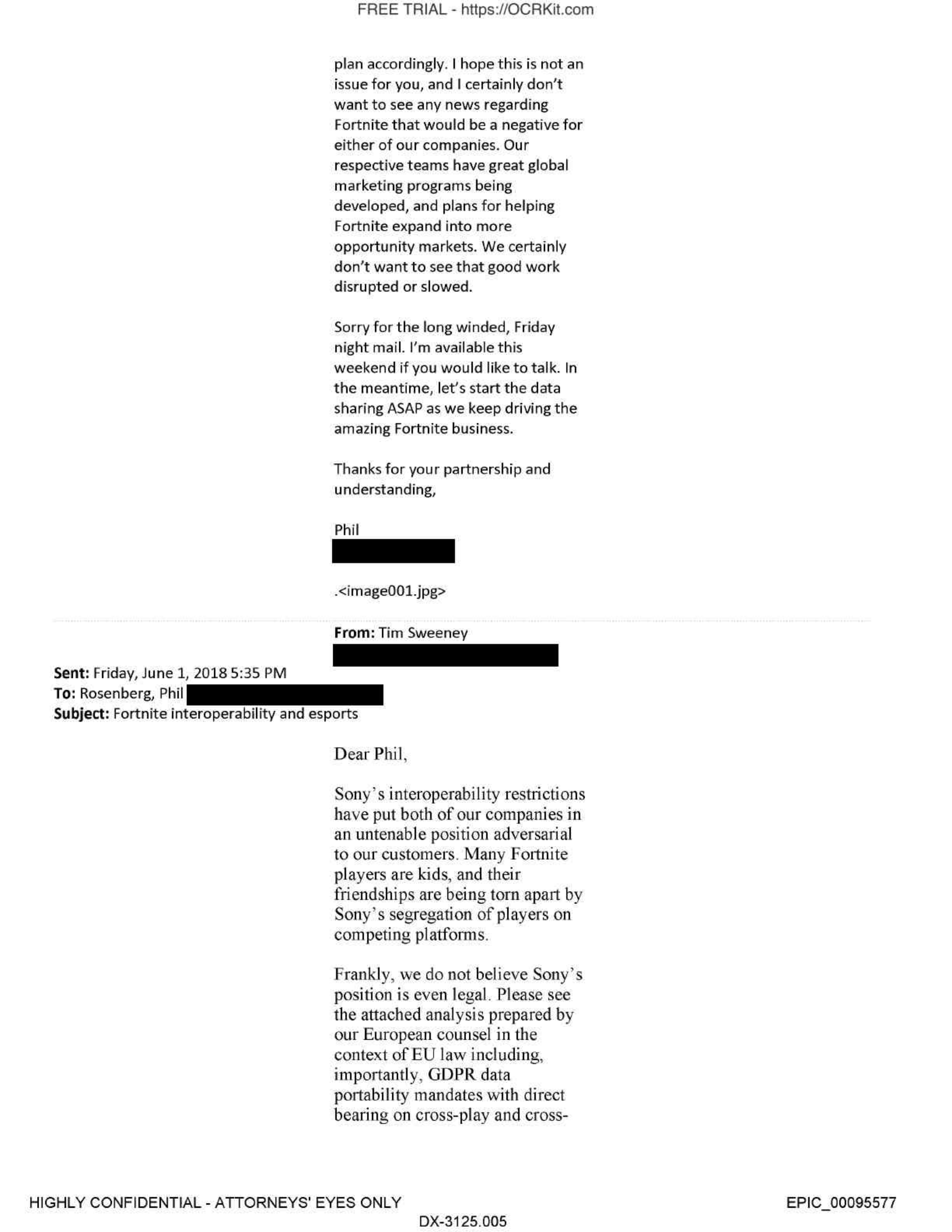 Page 5 of 2018-june-tim-sweeney-wanted-to-announce-fortnite-sony-cross-play-e3-days-ahead-of-e3