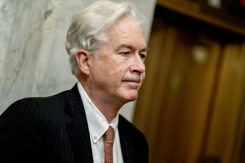 William Burns, director of the Central Intelligence Agency (CIA), arrives for a closed hearing at the US Capitol in Washington, DC, on Wednesday, May 26, 2021. 