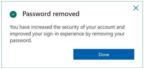 Remove password from Microsoft account Remove password from Microsoft account