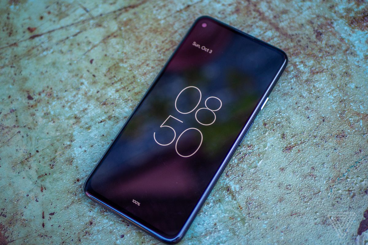Android 12 beta running on a Pixel 4A 5G