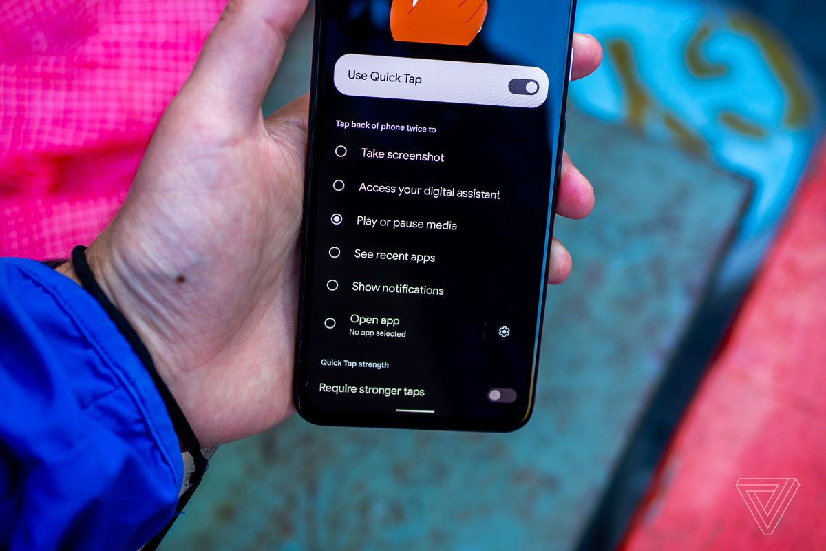 Android 12 beta running on Pixel 4A 5G
