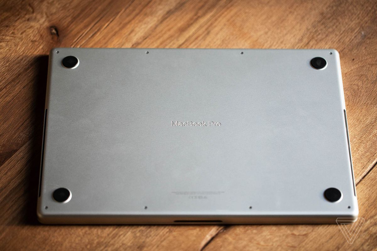 Bottom of new MacBook Pro