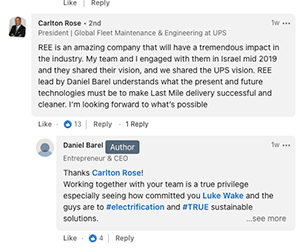 REE UPS LinkedIn Messages