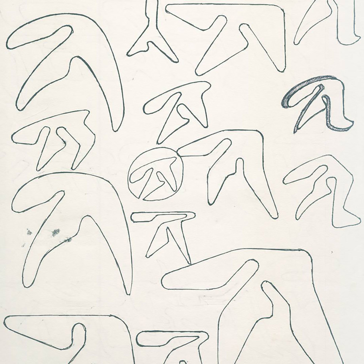 Aphex Twin logo sketches