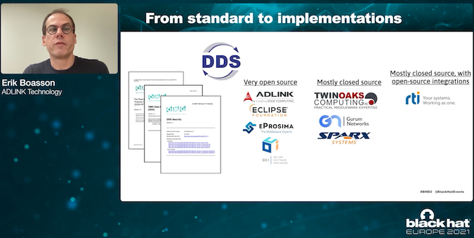 DDS security research presented at Black Hat