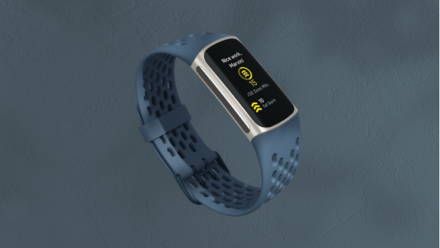 The Fitbit Charge has all the Sensors of the top-of-the-line Sense in a different form factor.