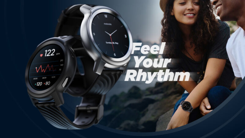 The Moto Watch 100.