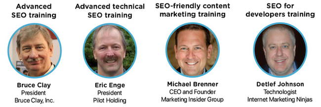 SMX Master Classes SEO speakers