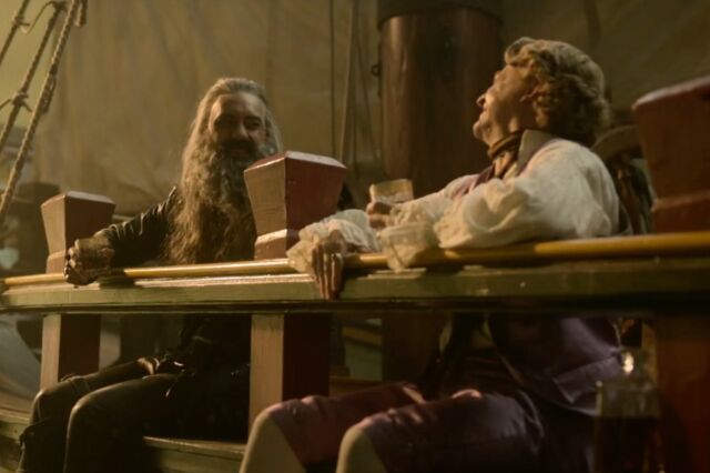 Blackbeard (Taika Waititi) and Bonnet bond.