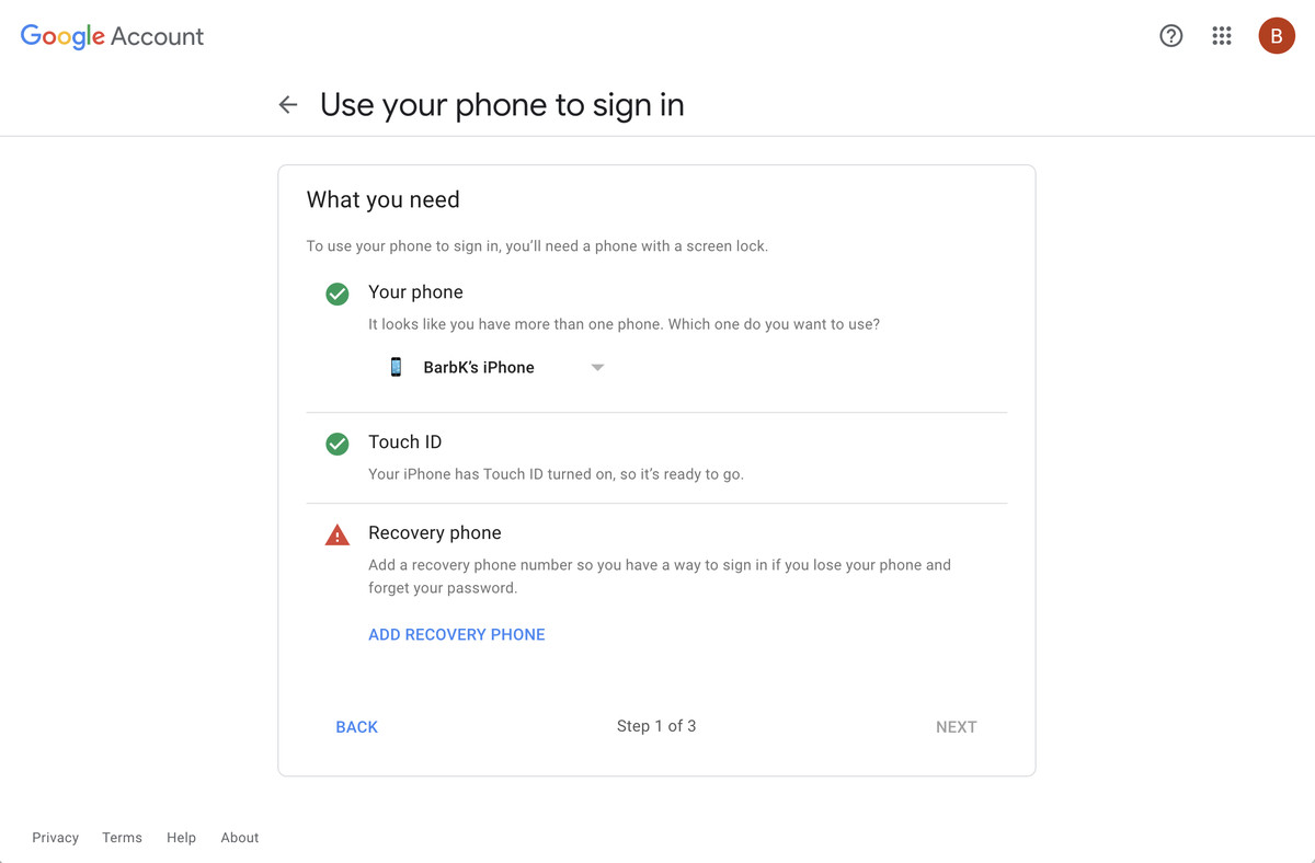 You’ll be asked to satisfy three steps.