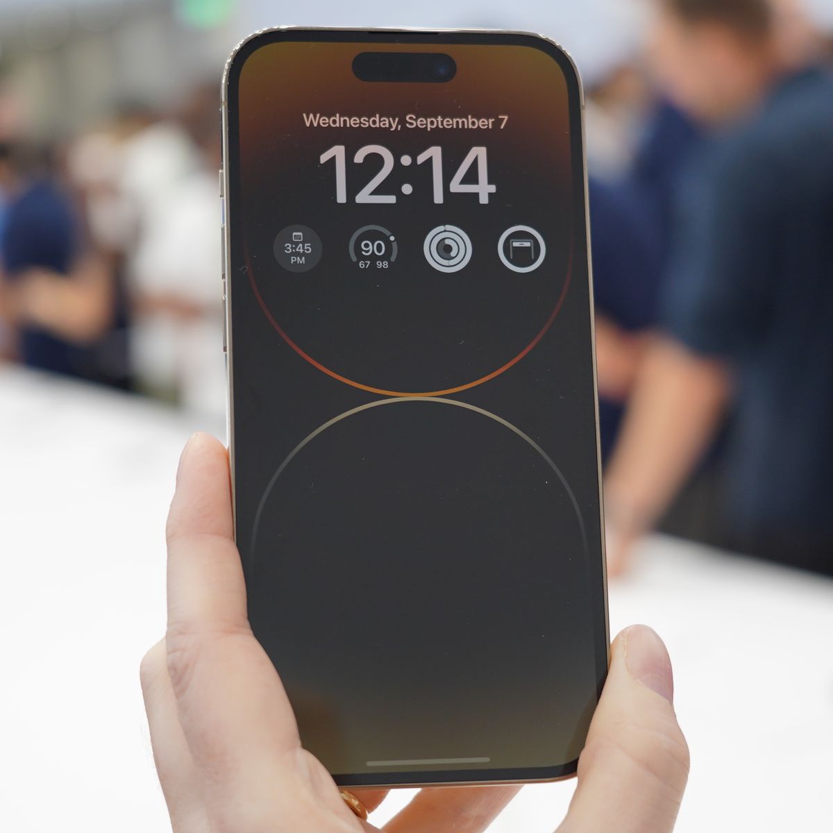 iPhone 14 with always-on screen