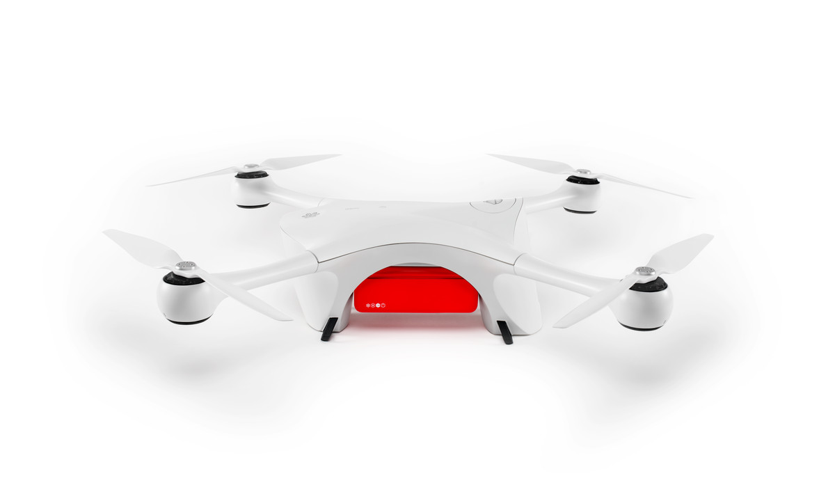 An image of Matternet’s M2 delivery drone on a white background