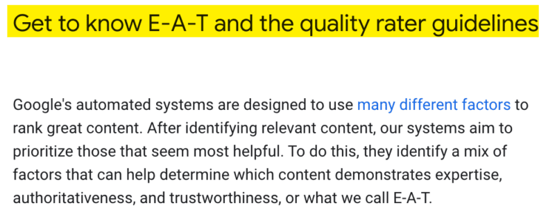 Get to know E-A-T and the quality rater guidelines 