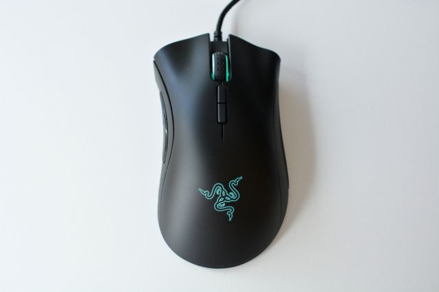 The Razer Deathadder Elite gaming mouse.