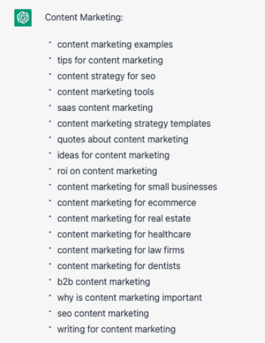 content marketing keyword clusters