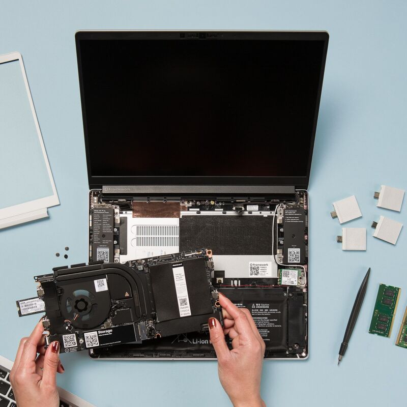 Time for an upgrade—new Framework Laptop 13 motherboards can be purchased new or installed into the Framework Laptop you already have.