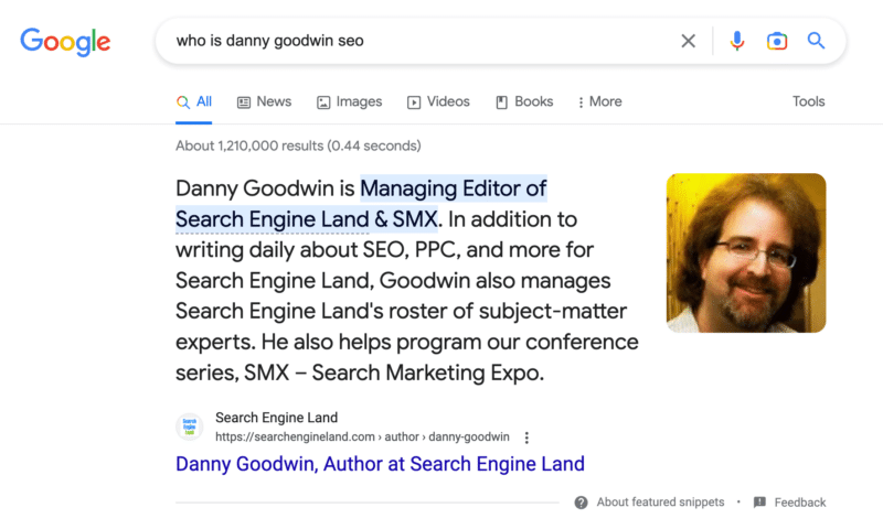 Google Featured Snippet Blue Highlight 800x480