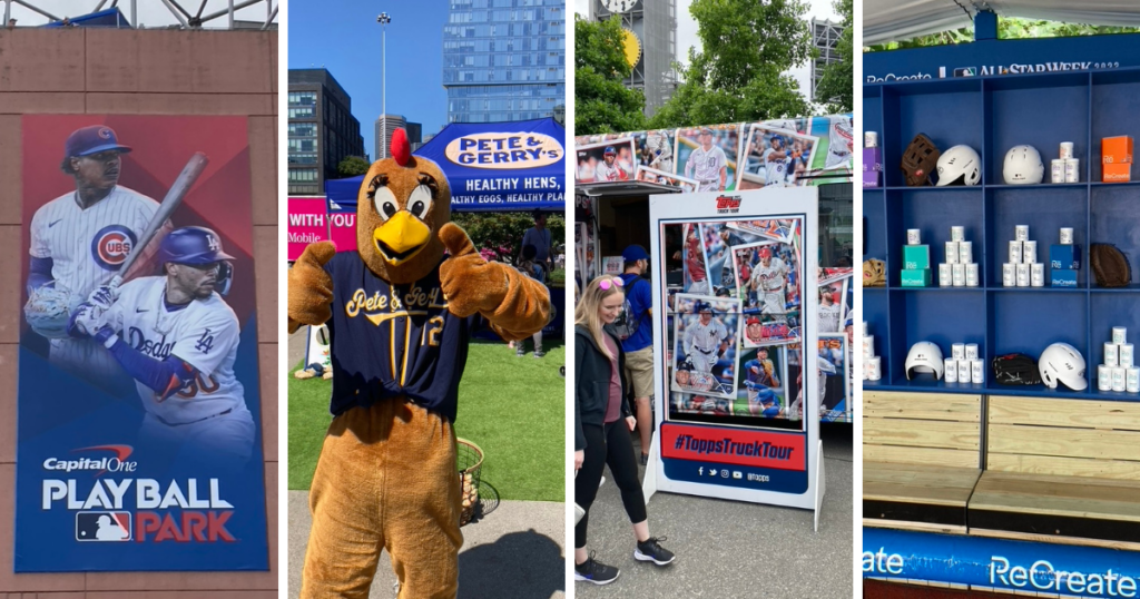 Pete & Gerry's Eggs, Topps cards and ReCreate have a presence at Capital One's Play Ball Park