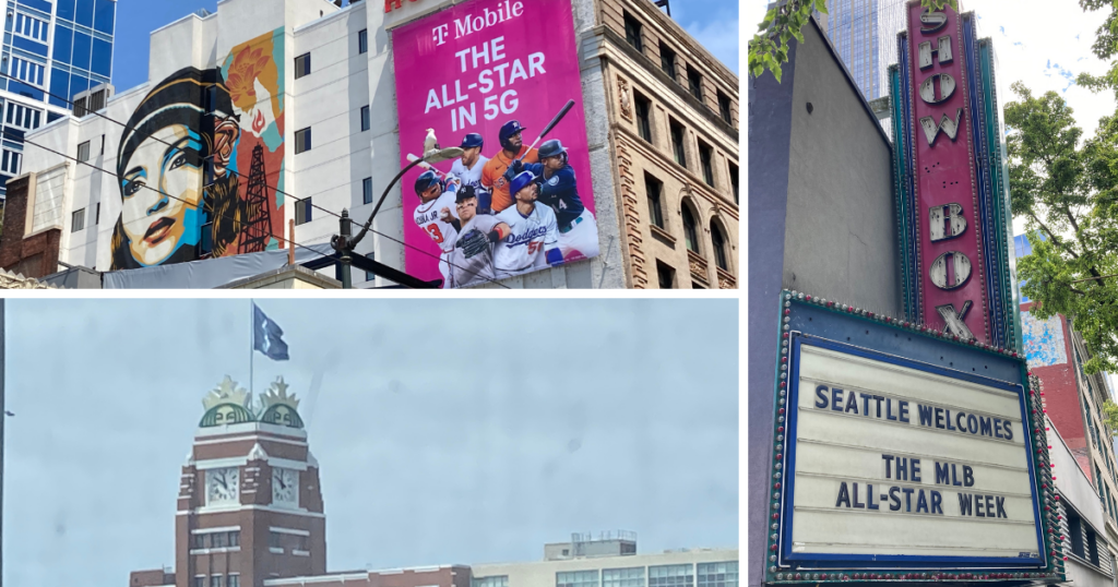 Street scenes from Seattle during Major League Baseball's All-Star Game