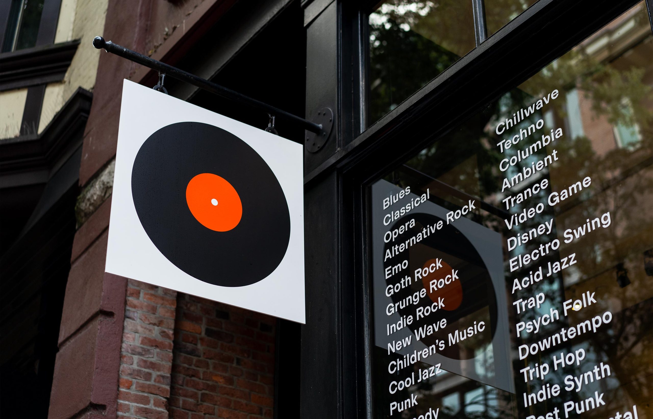 Vinyl Records logo sign