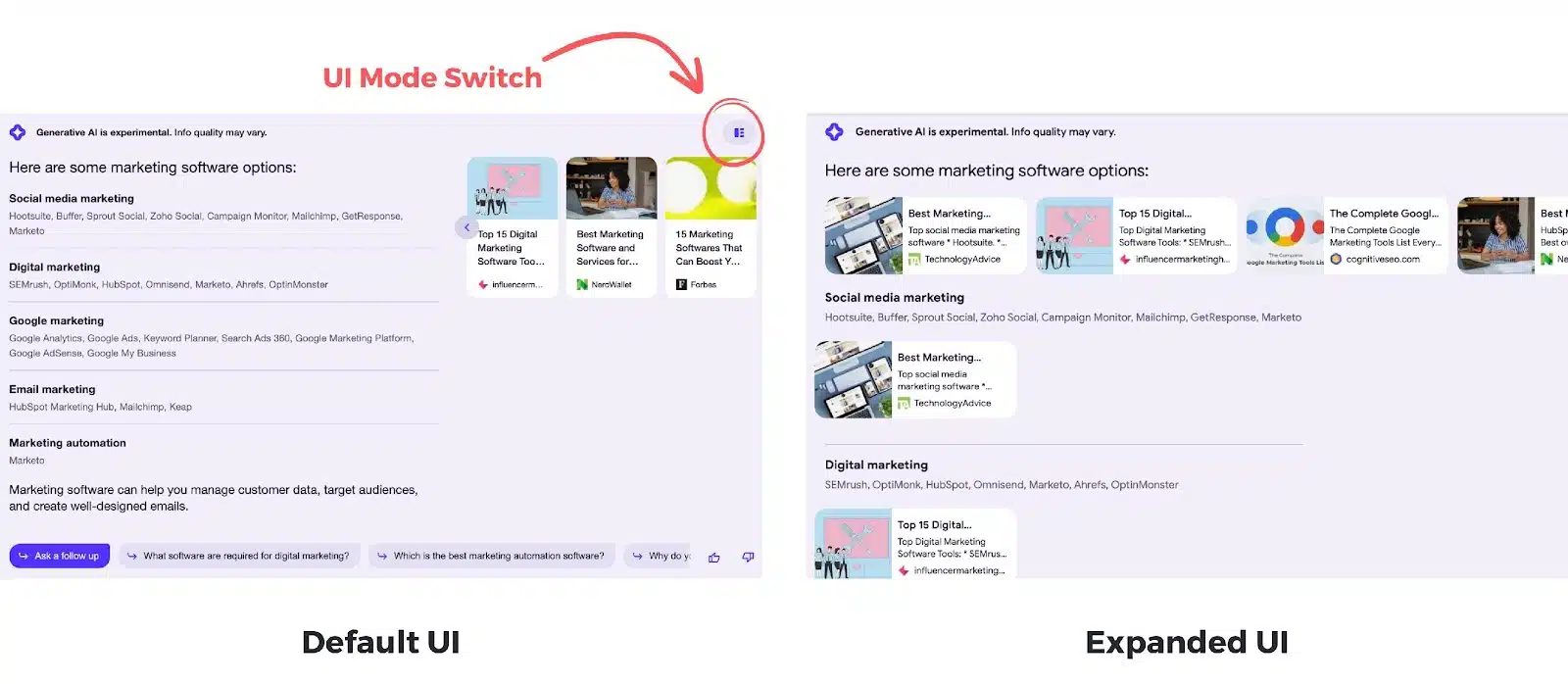 Old SGE interface as documented by yours truly on May 26, 2023.