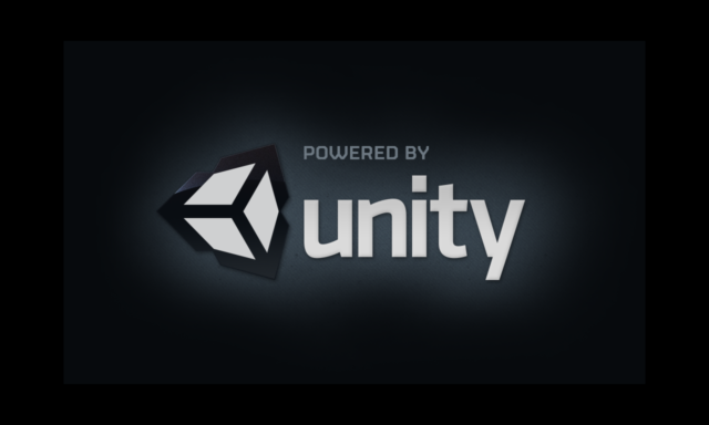 The common "Powered by Unity" logo.