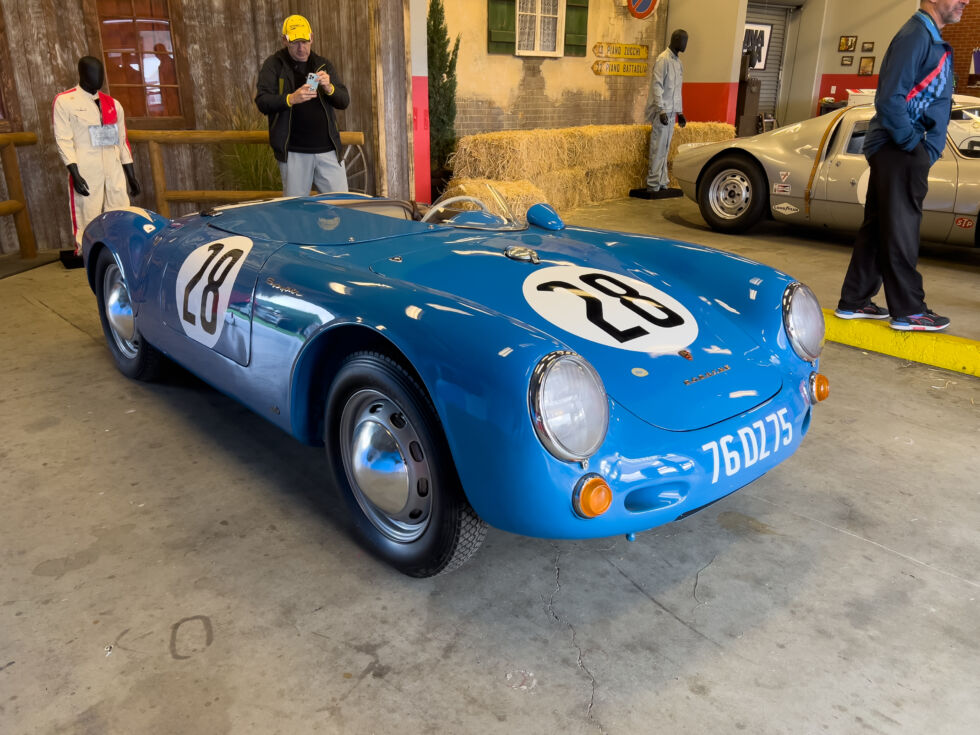 The Porsche 550 Spyder was the company's first purpose-built race car. It's best known for being the car that James Dean lost his life driving.