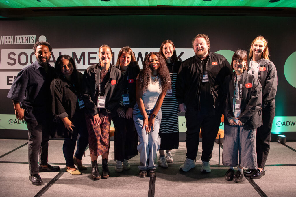 a group of attendees at social media week