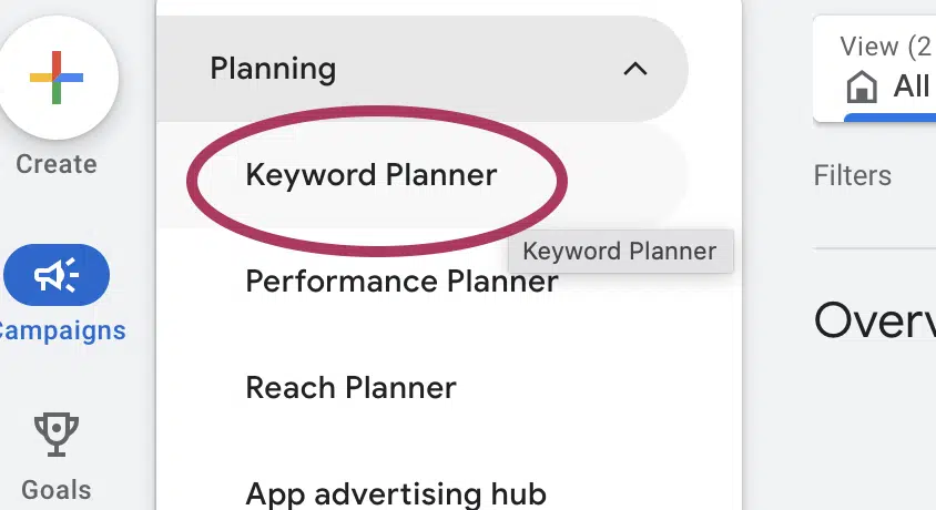 Google Ads Keyword Planner