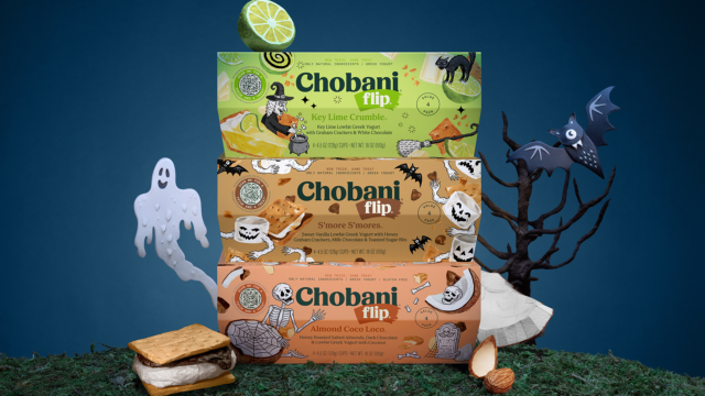 Specially-marked Chobani Flip 4-packs feature an augmented reality experience.
