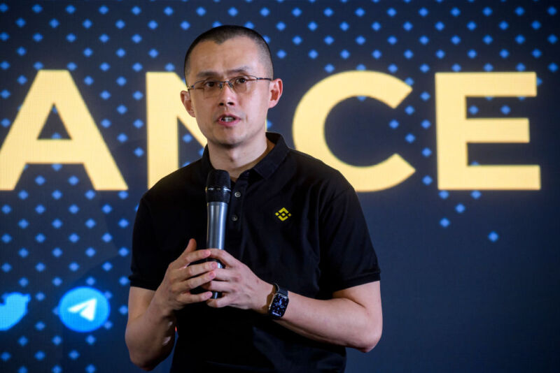 Founder and CEO of Binance Changpeng Zhao, commonly known as "CZ," in May 10, 2022, in Rome, Italy. 