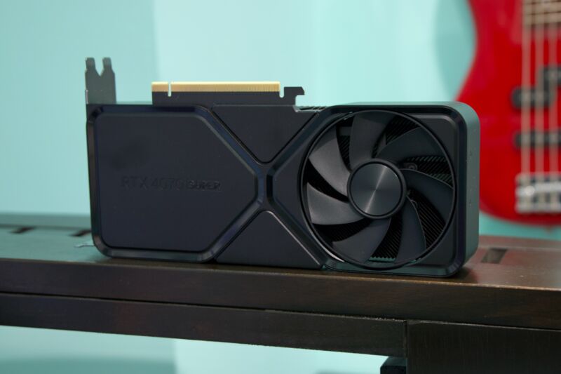 The GeForce RTX 4070 Super Founders Edition. 