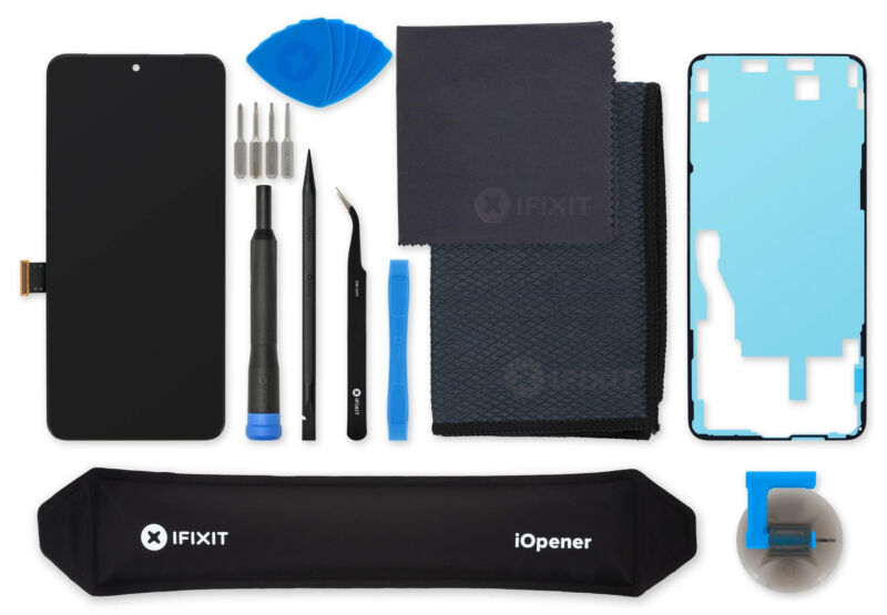 iFixit's Pixel 8 Pro display fix kit. 