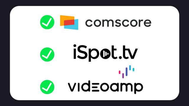 JIC gives Comscore, iSpot and VideoAmp conditional certification for currency.