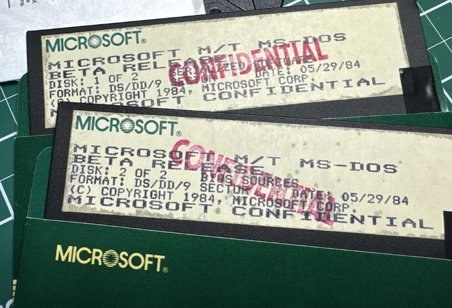 Confidential copies of the obscure, abandoned multitasking-capable version of MS-DOS 4.00. Microsoft has been unable to locate source code for this release, sometimes referred to as "MT-DOS" or "Multitasking MS-DOS."