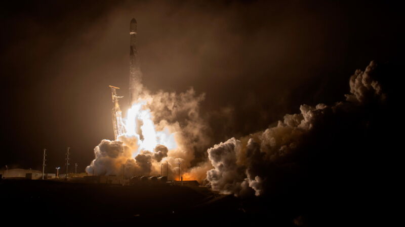 Riding atop a SpaceX Falcon 9 rocket, NASA’s Double Asteroid Redirection Test, or DART, spacecraft sets off to collide with an asteroid in the world’s first full-scale planetary defense test mission in November 2021.