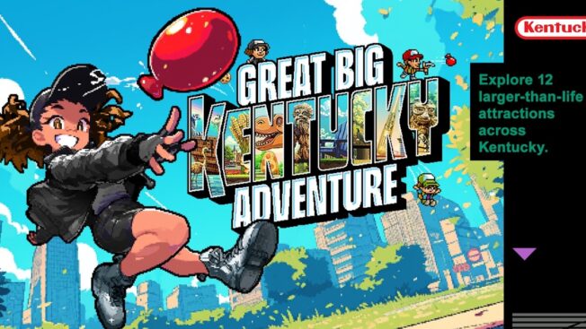 The Great Big Kentucky Adventure old school styled video game