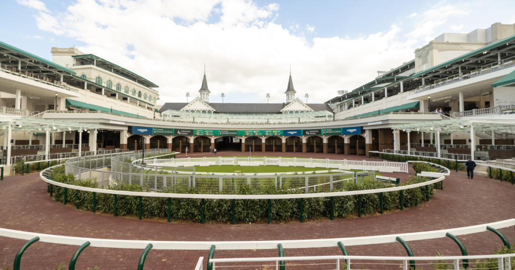 Churchill Downs' renovated paddock