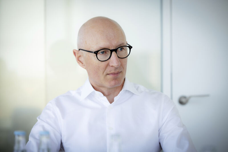 Lars Fruergaard Jorgensen, chief executive officer Novo Nordisk A/S, during an interview at the company's headquarters in Bagsvaerd, Denmark, on Monday, June 12, 2023.