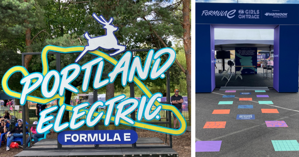 The Girls on Track section of the Portland E-Prix