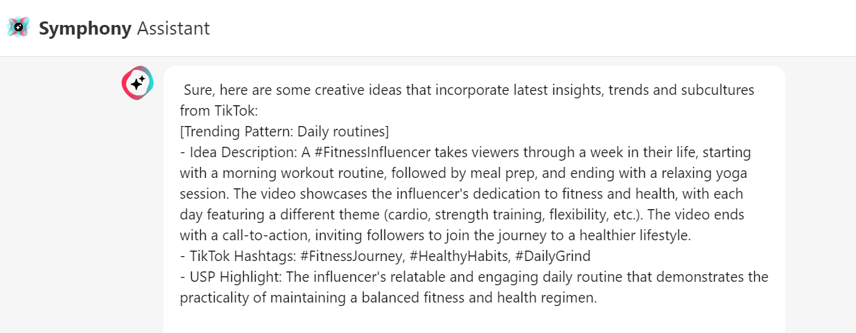 tiktok ai tool: symphony assistant