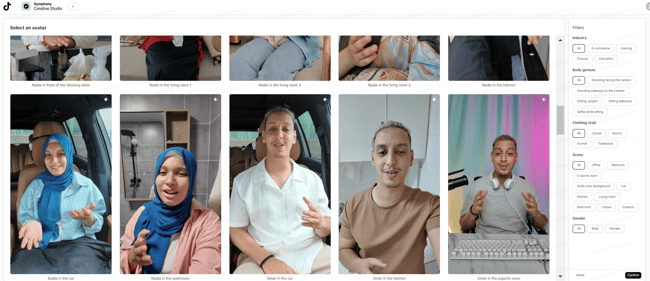 tiktok ai tools symphony avatars