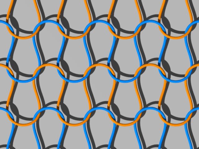 A simplified model of how yarns interact