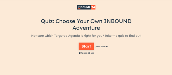 choose your own inbound adventure quiz